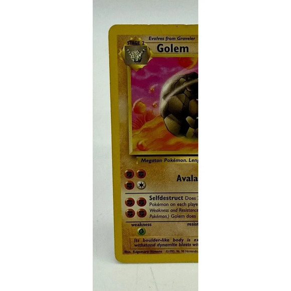 Golem‎ Fossil 36/62 Uncommon Non Holo Pokémon TCG Vintage 1999 MP - Picture 3 of 6